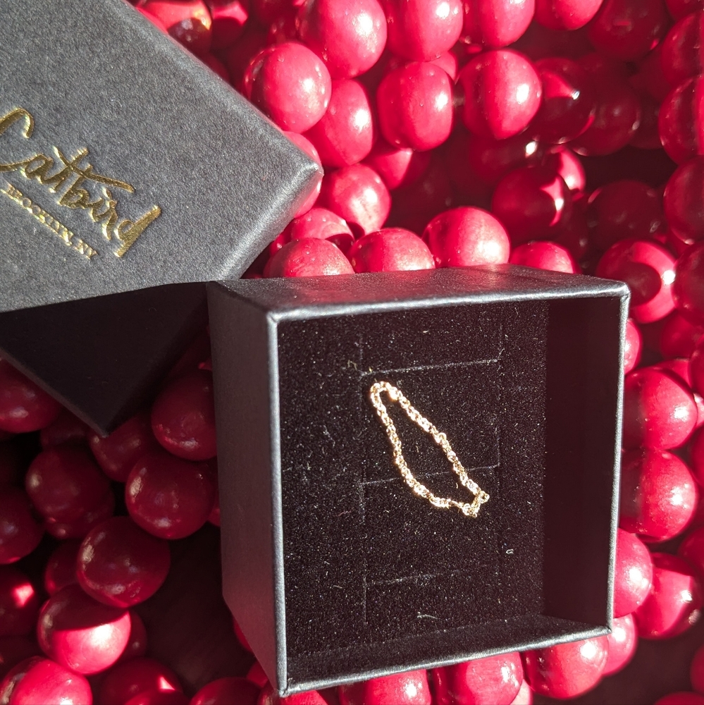 Catbird sweet nothing chain ring